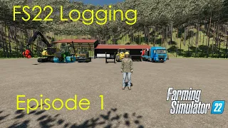 Removing the Roots! -- FS22 Logging Episode 1!!!!!