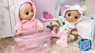 BABY ALIVE GÊMEAS NINA E HANNA VÃO PRA CASA DA VOVÓ