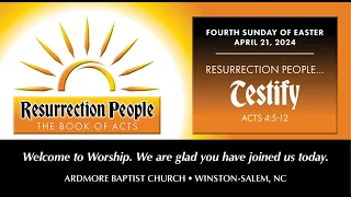 Worship Service - April 21, 2024 - 10:45 AM