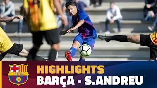 [HIGHLIGHTS] FUTBOL (Juvenil A): FC Barcelona – Sant Andreu (4-0)