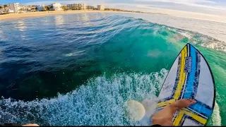 SURFING GLASSY WAVES + AFTERNOON SESSION (RAW POV)