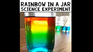 Rainbow Jar Science Experiment