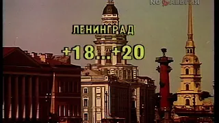 Прогноз погоды на 12 августа 1988 года