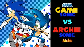 Game Sonic is as Powerful as Archie Sonic? Archie Sonic V.S. Game Sonic - Who Wins?