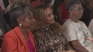 Beyoncé spotted at Knowles-Rowland Center rebuild ceremony in Houston