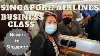 Singapore Airlines Business Class on the Airbus A350-900ULR from Newark (EWR ) to SIN Flight SQ21