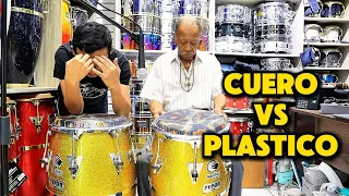 CONGAS CUERO VS PLASTICO