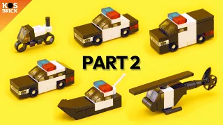 Lego Micro Police Car Mini Vehicles (Tutorial)