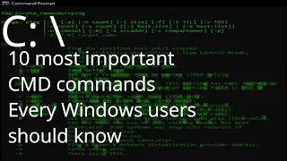 10 most important cmd commands for command prompt || the pirate commander