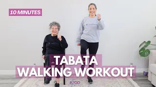 10 Minute Walking Workout for Seniors | Tabata for Beginners