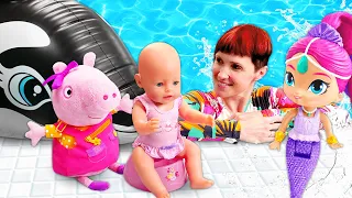 Кукла в бассейне! Беби Бон Эмили в гостях у косатки. Мультик из игрушек с Машей Капуки