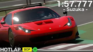 GT SPORT | Ferrari 458 Italia GT3 | Suzuka | HOTLAP | RH/BOP