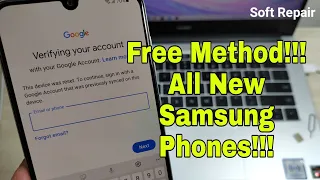 BOOM!!! All Samsung Galaxy  Android 11, Remove Google Account, Bypass FRP. Free Method.