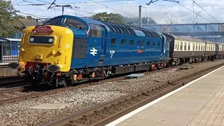 Class55 55009 Deltic diesel locomotive | Railtour | London to Cleethorpes