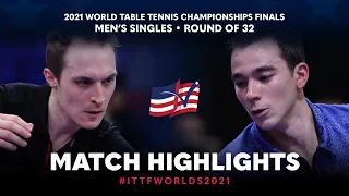 Cedric Nuytinck vs Hugo Calderano | 2021 World Table Tennis Championships Finals | MS | R32