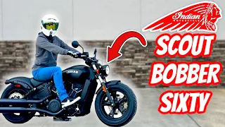 INDIAN SCOUT BOBBER SIXTY | TEST RIDE/REVIEW | BEST BEGINNER CRUISER MOTORCYCLE