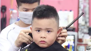 Kiểu tóc ngắn Burr Cut cho trẻ con cực chất tại TƯỜNG BARBER