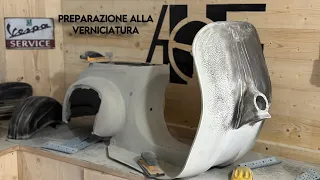 PREPARAZIONE ALLA VERNICIATURA VESPA 50 N