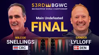 53rd Backgammon World Championship - Main Undefeated Final - Stream 1