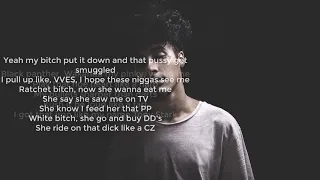 Wifisfuneral - Can't Feel my Face ft Robb Bank$ (Official HD Lyrics)