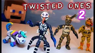 Five Nights at Freddy's Twisted Ones SERIES 2 Bootleg Fnaf Figures Unboxing Funko!