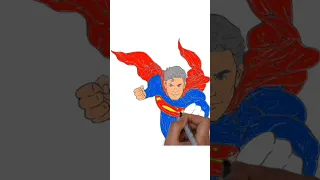 Drawing And Coloring Marvel Super Hero Superman #DrawingSuperman #ColoringSuperman #shorts