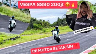 NONTON KUMIS BERACUN RAJA VESPA 2TAK NYETING VESPA 200JT, GOKIL INI MOTOR KO BISA GINI YA 😰