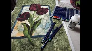 Coloring Fabric with Inktense Pencils