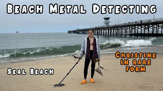 Christine Hits The Beach With Her X-Terra Pro Metal Detector and Bill With The Manticore
