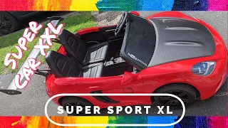 Super Sport XL kids ride on car review | Power Wheels | Super Car XXL @RiiRoo