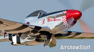 HUGE Gathering of P-51 Mustangs - Sounds of WWII - EAA AirVenture Oshkosh 2019