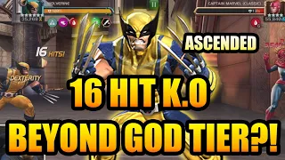 Ascended Wolverine STILL BEYOND GOD TIER HORSEMAN?! 16 HIT ROL K.O!!! - Marvel Contest of Champions