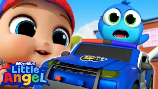 Itsy Bitsy Spider Police Car Chase! | Best Cars & Truck Videos for Kids