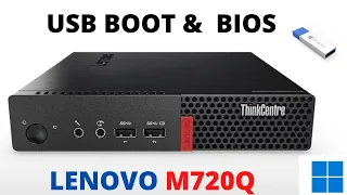 How To Get Into BIOS And Enable UEFI USB Boot On Lenovo ThinkCentre M720q