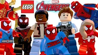 TODOS OS HOMEM ARANHA - LEGO Marvel's Avengers (Vingadores) DLC Spider-Man Character Pack