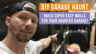 Build Easy Garage Haunt Walls for your Haunted Garage! Haunted House DIY