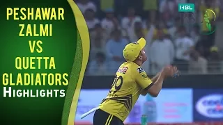 Match 21: Peshawar Zalmi vs Quetta Gladiators - Highlights