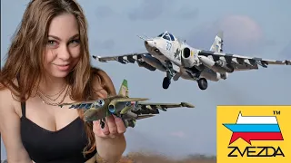 Su-25 to Ukraine from Afghanistan. The best model of the aircraft from the company Zvezda.