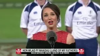 Elin Tomos - Welsh Anthem, All Blacks vs Wales, Auckland 11/06/16