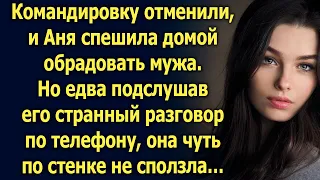 Командировку отменили, и Аня спешила домой обрадовать мужа, но услышав его разговор…