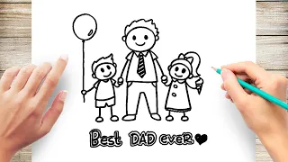 How to Draw Super Dad for Father's Day