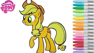 My Little Pony Coloring Book Applejack MLP Colouring Pages Rainbow Splash rscb