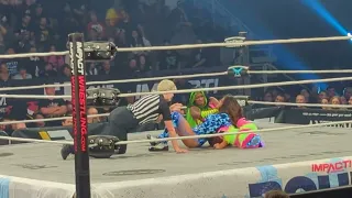 IMPACT BOUND FOR GLORY 2023 CHICAGO - Trinity Fatu submits Mickie James to retain knockouts title
