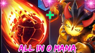 Castle Crush - All in 0 Mana Mode Best Deck!!? - Castle Crush Gameplay