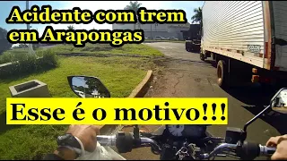 Acidente com o trem de carga em Arapongas - Paraná, por isso que acontece tantos.