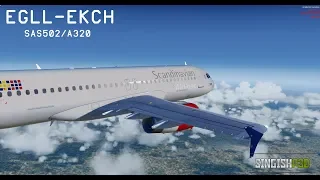 P3D v4.5 | Heathrow, London (EGLL) - Copenhagen (EKCH) | SAS502/A320