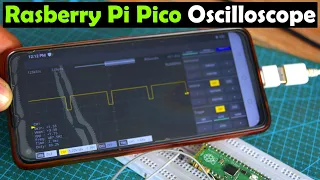 Raspberry Pi Pico Oscilloscope for your Smart Phone Tablet, Scoppy Oscilloscope