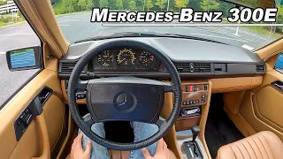 Driving The 1989 Mercedes-Benz 300E W124 - Silky Smooth German Nostalgia (POV Binaural Audio)