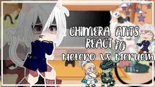 Chimera Ants + Komugi react to Netero vs Meruem || HxH || ⚠️SPOILERS⚠️ || Original || Gacha Club