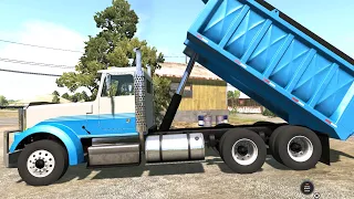 BeamNG Drive Update - Dump Truck Exploring the Reworked Industrial Site Map